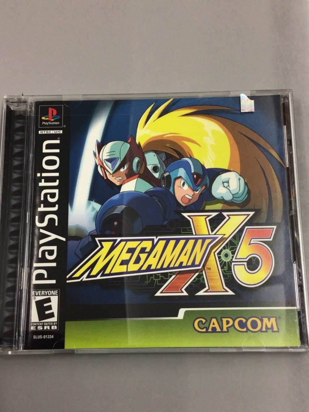 Sony PlayStation Mega Man X5 Game - Blue, Yellow, Green
